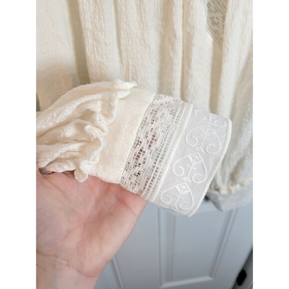 NWT Free People It Takes Two Peasant Lace Top Size S - Picture 6 of 9